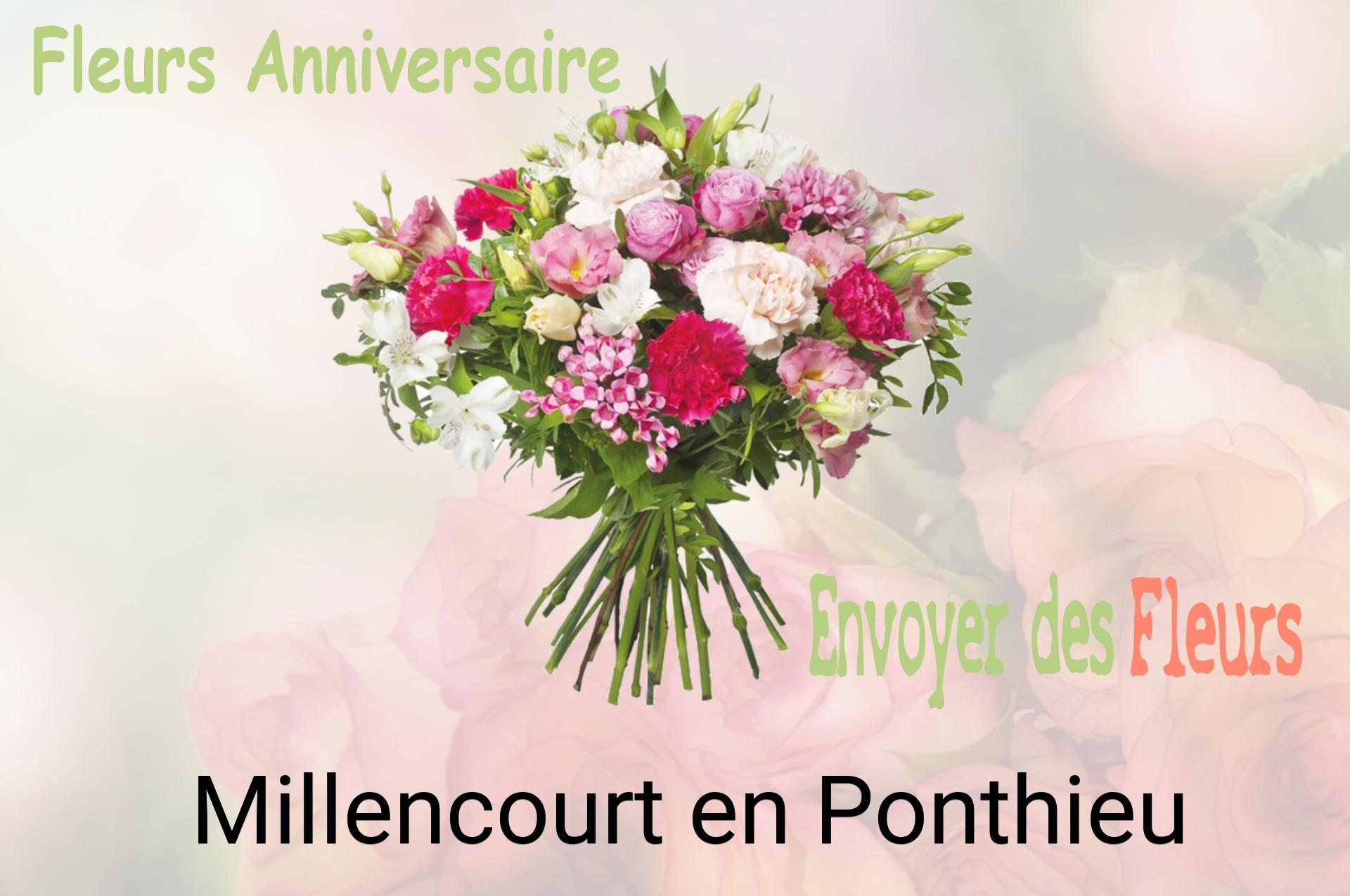 Bouquet de fleurs d’anniversaire livré à Millencourt-en-Ponthieu