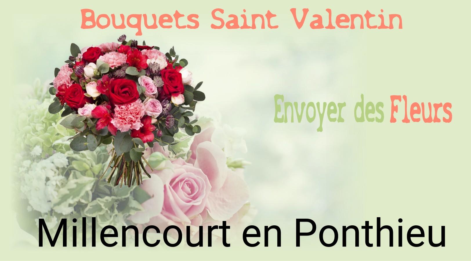 Roses de Saint-Valentin livrées à Millencourt-en-Ponthieu